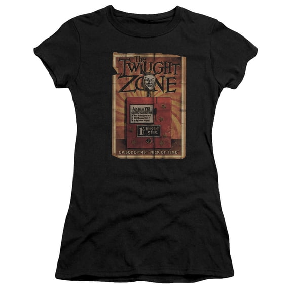 Twilight Zone Seer Junior Women's Sheer T-Shirt Black