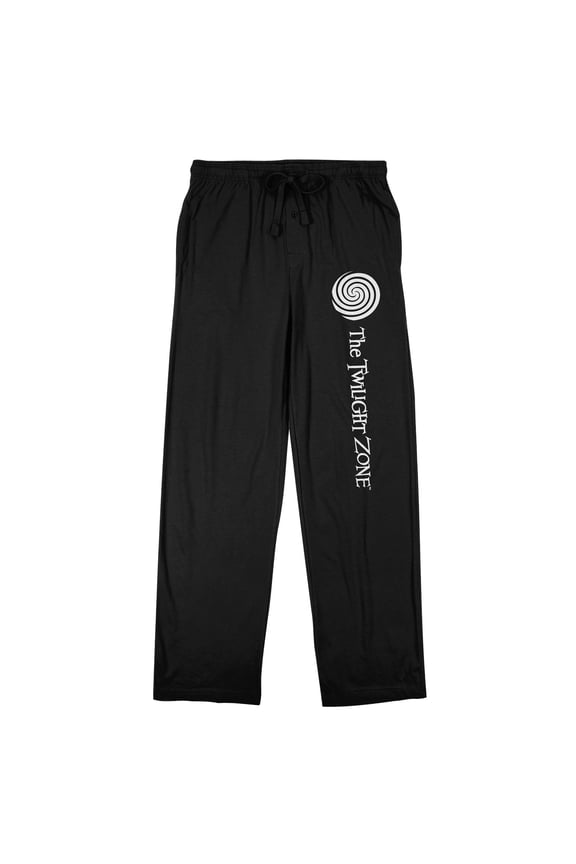 Twilight Zone Spiral Men's Black Sleep Pants-Medium