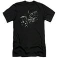 thumbnail image 1 of Twilight Zone Strange Faces Premium Canvas Adult Slim Fit 30/1 T-Shirt Black, 1 of 1