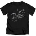 thumbnail image 1 of Twilight Zone-Strange Faces - Short Sleeve Juvenile 18-1 Tee - Black- Small 4, 1 of 1