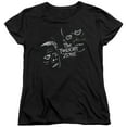 thumbnail image 1 of Twilight Zone Strange Faces Women's T-Shirt Black, 1 of 1