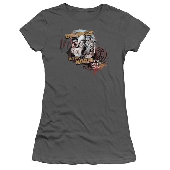Twilight Zone The Norm Junior Women's Sheer T-Shirt Charcoal