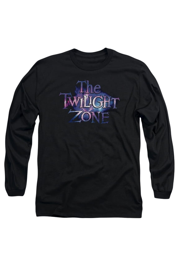 Twilight Zone Twilight Galaxy Long Sleeve Adult 18/1 T-Shirt Black
