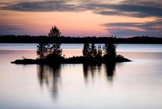 Twilight on the Lake II Canvas Art - Beth Wold (24 x 36)