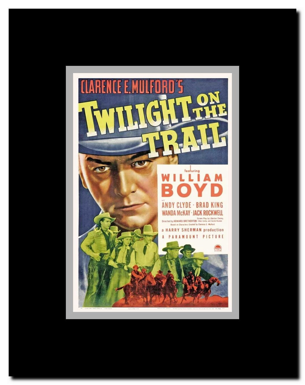 Twilight on the Trail Framed Movie Poster