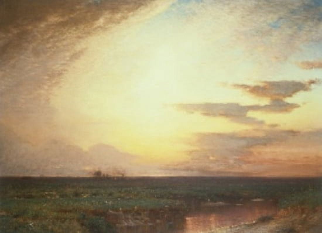 Twilight on the Wester Plains Samuel Colman (1832-1920American) Canvas Art - Samuel Colman (24 x 36)