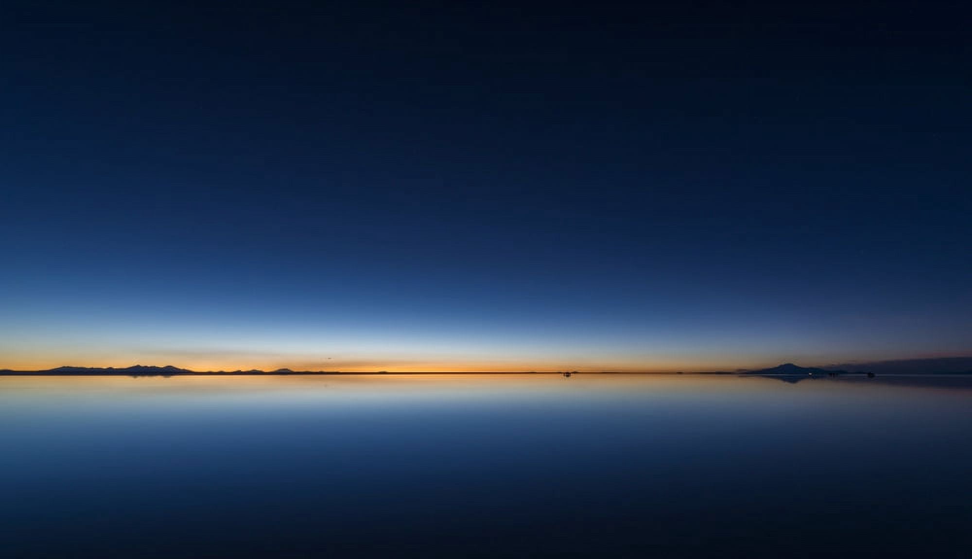 Twilight over the Salar De Uyuni Altiplano Bolivia Canvas Art - Panoramic Images (16 x 9)