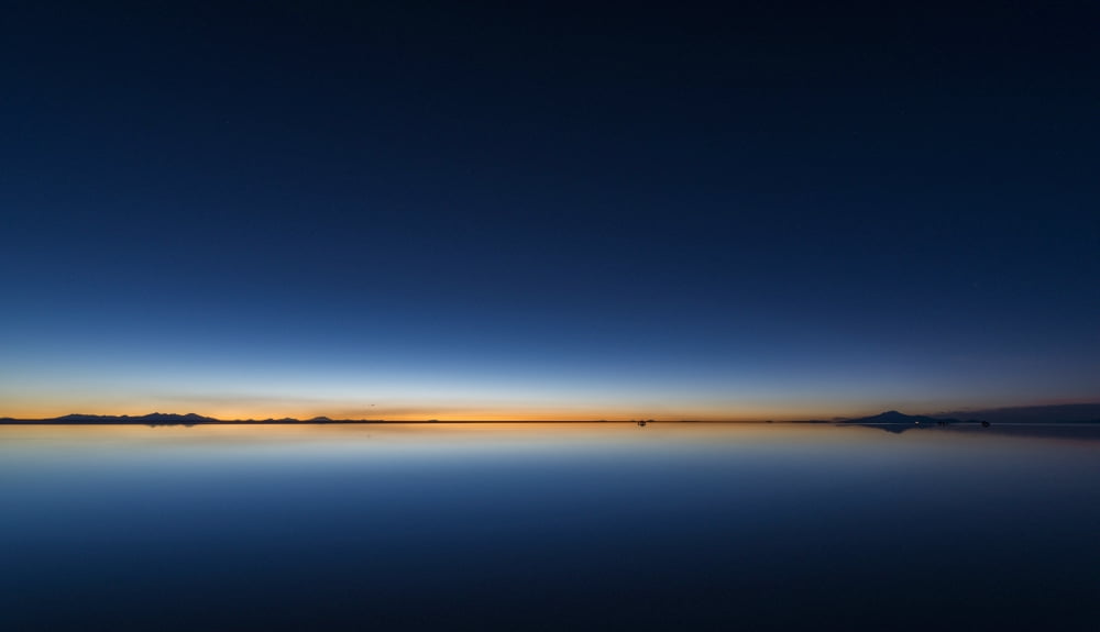Twilight over the Salar De Uyuni Altiplano Bolivia Canvas Art - Panoramic Images (21 x 12)