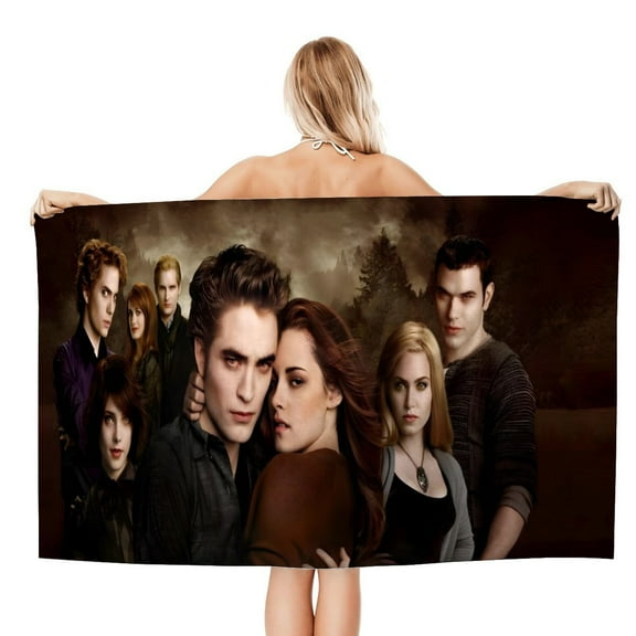 Twilight-theme Gifts Quick-dry Beach Towel for Women Girl Birthday Inspired Fan Bath Outdoor Music Lover30.7 x 63 in78 X 160 CM