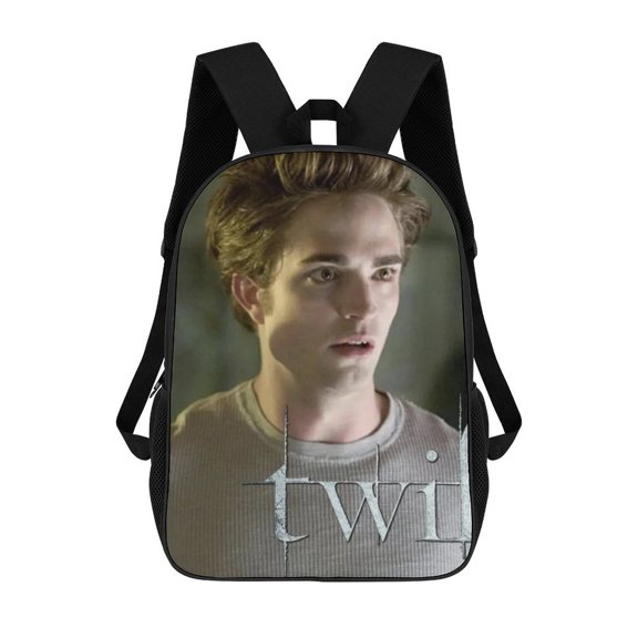 Twilight themed backpack, lightweight and durable laptop bag, 17-inch, stylish 3D-print backpack.