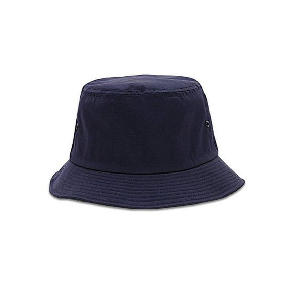 Twill Bucket Hat (Various Size and Color), Navy - Medium