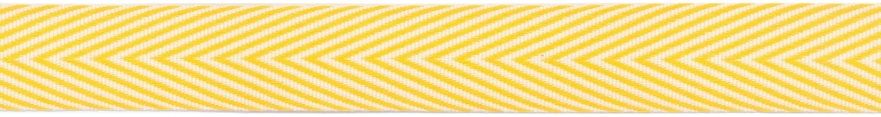 Twill Chevron Stripe Ribbon 3/4" X 30yd - Yellow