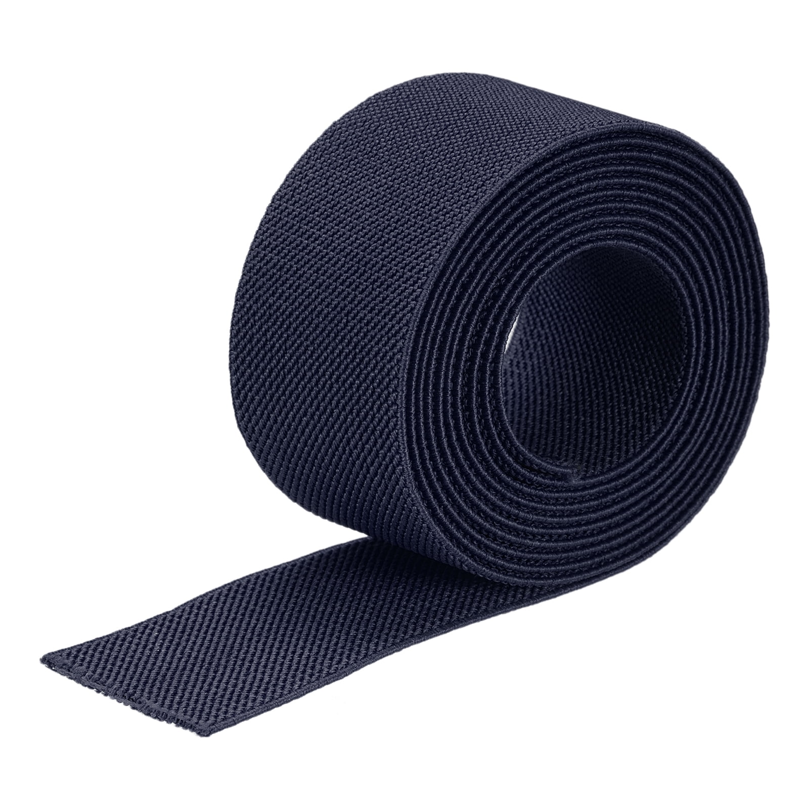 1-inch Heavy Plush Elastic, Stripes Soft Comfortable Sewing Elastic Band -  3 Yards (Blue, 1)