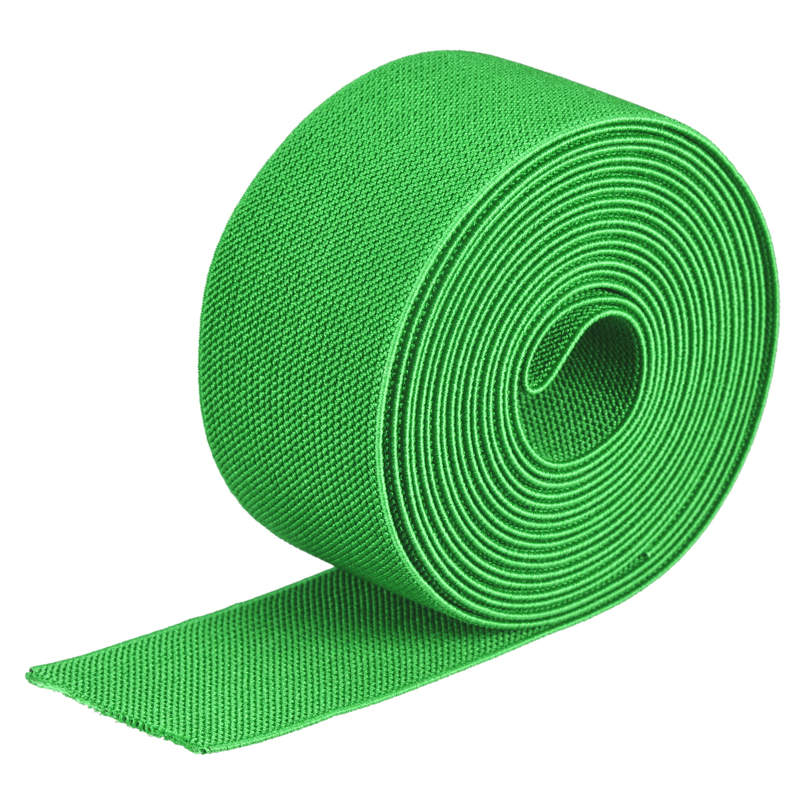 Twill Elastic Band Double Side 2 Flat 4 Yard 1 Roll Flat Elastic Ribbon  Cord Fluorescent Green for Sewing, Waistband