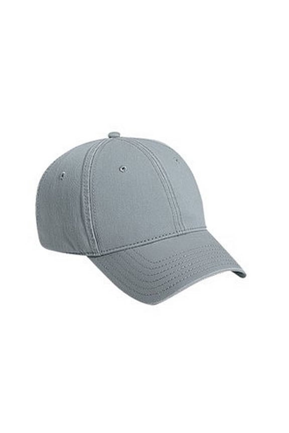 Twill Low Profile Brass Buckle Adjustable Cap - Gray