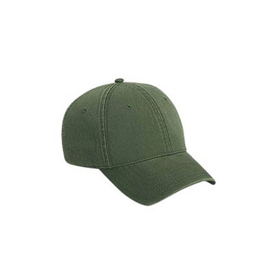 Twill Low Profile Brass Buckle Adjustable Cap - Olive