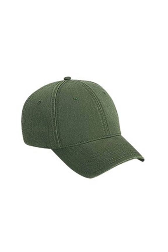 Twill Low Profile Brass Buckle Adjustable Cap - Olive