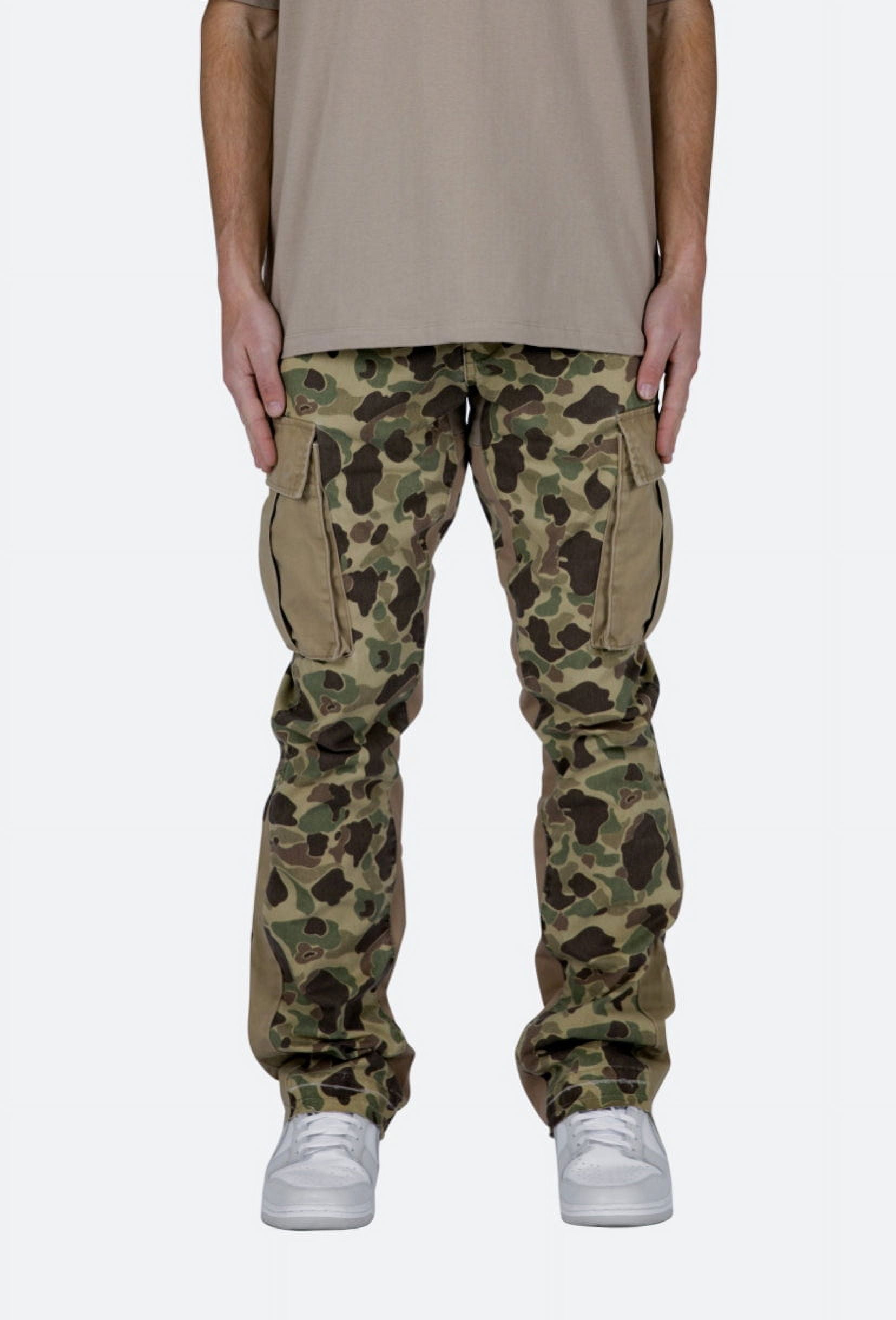 Twill Men’s Bootcut Cargo Pants Desert Camo
