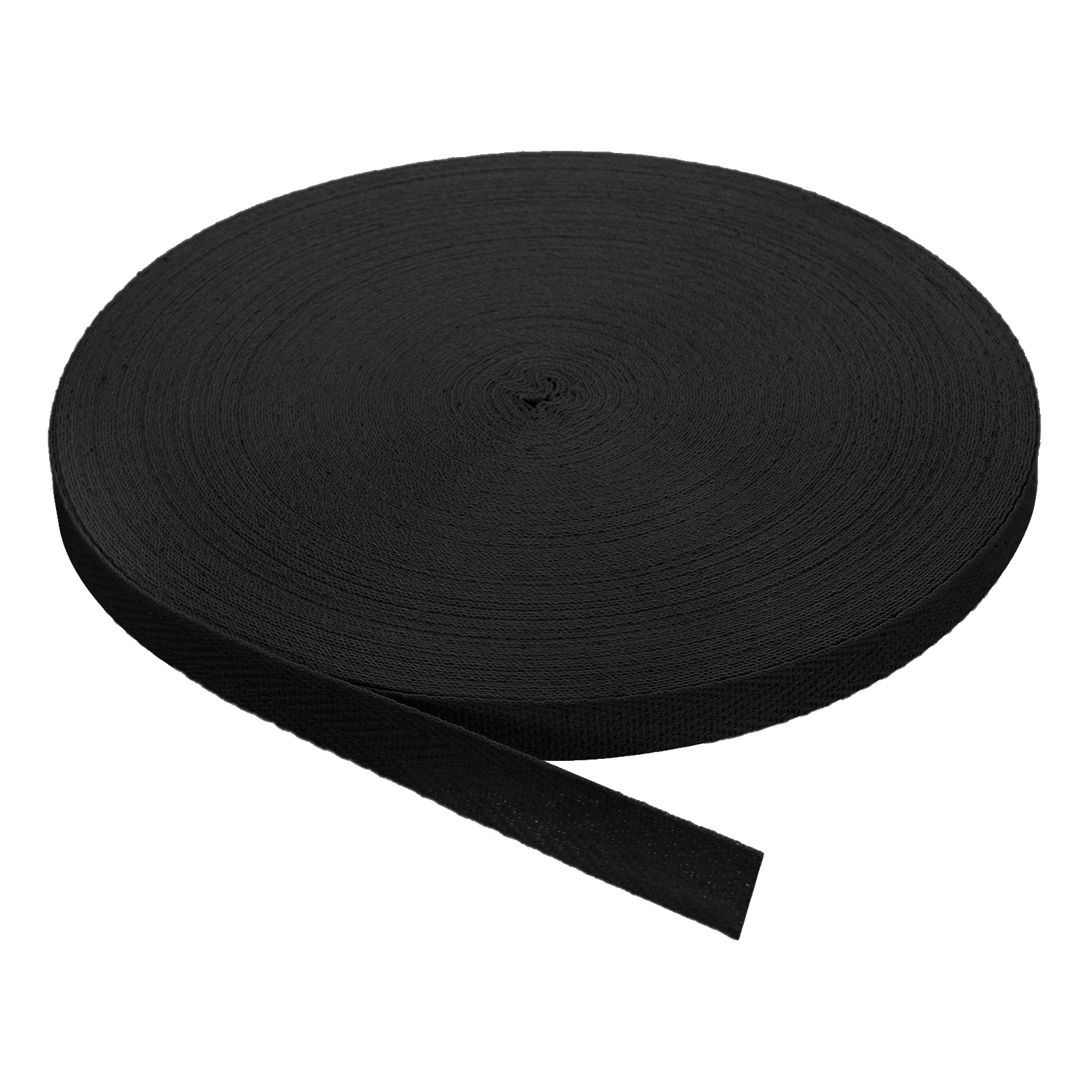 Twill Tape, 1Pack 45 Yard x 15mm Cotton Fabric Ribbon, Roll