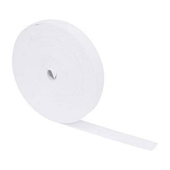 Twill Tape - Cotton Ribbon Webbing - Natural Cloth Strap Herringbone Ribbon for Seam Binding Sewing Trimming Wrapping by Mandala Crafts 1 Inch 50 Yards White