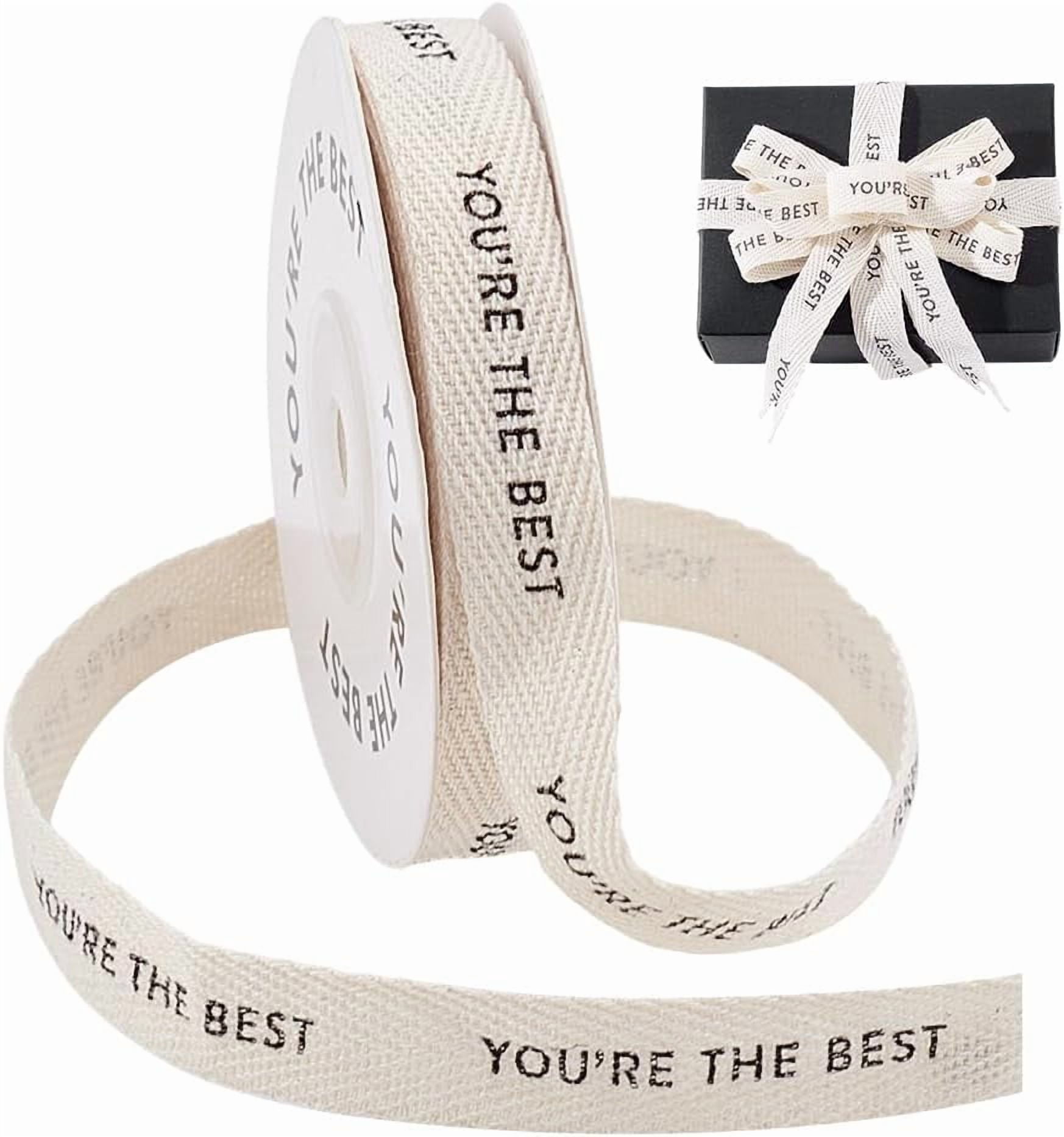 Absolute Favorite Ribbon Twill Tape Ribbon 5/8 Inch x 10 Yard Herringbone Imprinted with You're ...