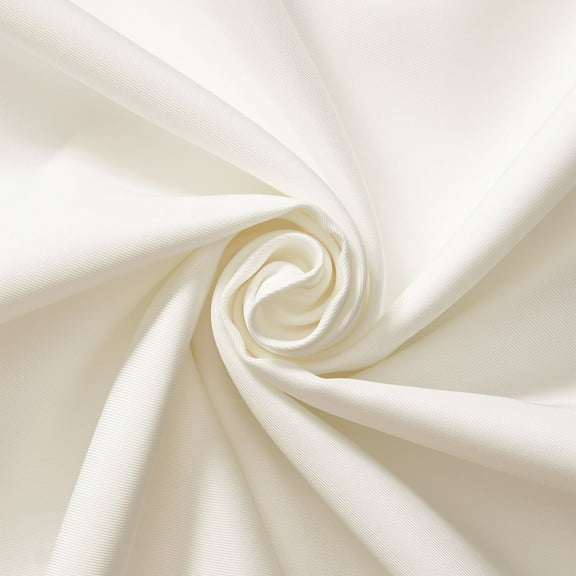 Poly Twill Fabric 58/60 Inch 170 GSM Polyester By The Yard For Sewing Apparel, Crafts, & Décor - Off White (1 Yard)