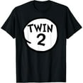 thumbnail image 1 of Twin 2 tee funny matching twin twin two T-Shirt, 1 of 4