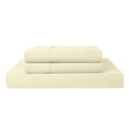 thumbnail image 1 of Twin 3-PC (1 Fitted + 2 Pillowcases) Pure Organic Bed Sheet Set 1000-Thread Count, 12" Deep Pockets - Ivory, 1 of 6