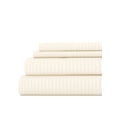 thumbnail image 1 of Twin, 4 Piece Embossed Hotel Style Bed Sheets in Ivory by Comfort Canopy, 1 of 12