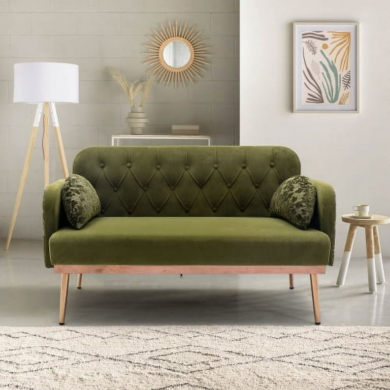Vintage on sale green loveseat