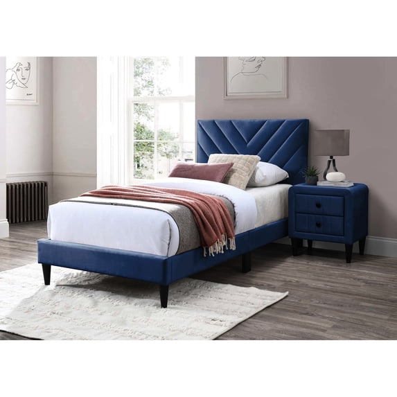 Twin Adjustable Bed | 12 - slat Support, 3 - inch Adjustable Headboard | Bedroom, Adaptable to Your Preferences