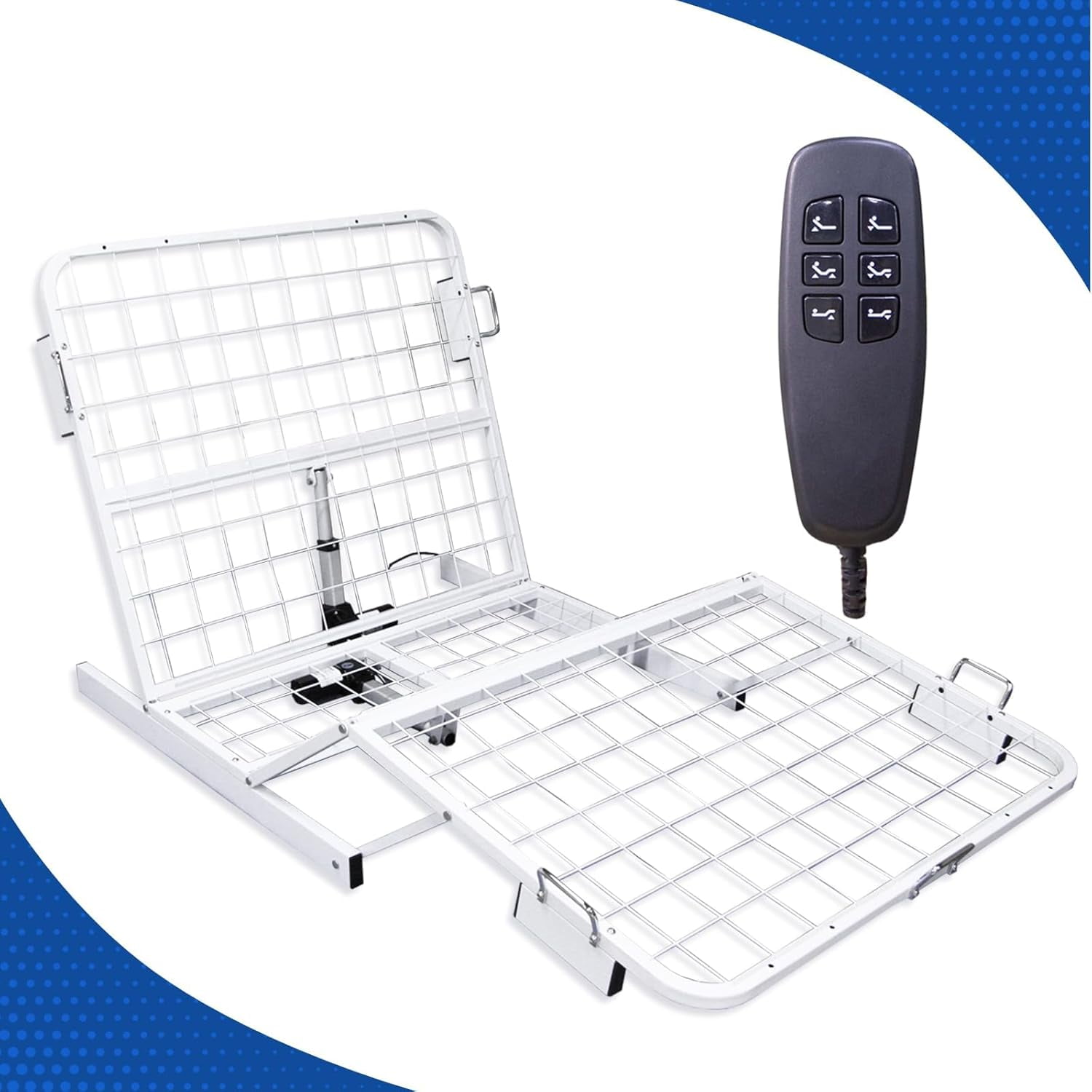 Twin Adjustable Bed Frame with Head and Foot Incline, No Legs, Electric