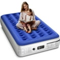 Twin Air Mattress with Built in Pump Luxurious Comfort Raised