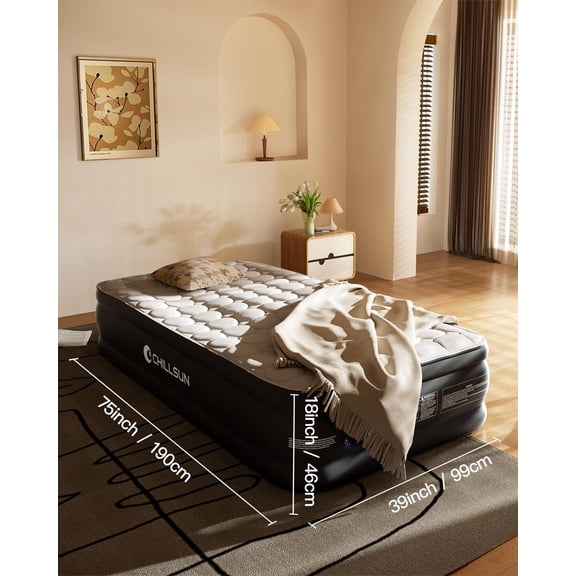 Twin Air Mattress with Built in Pump