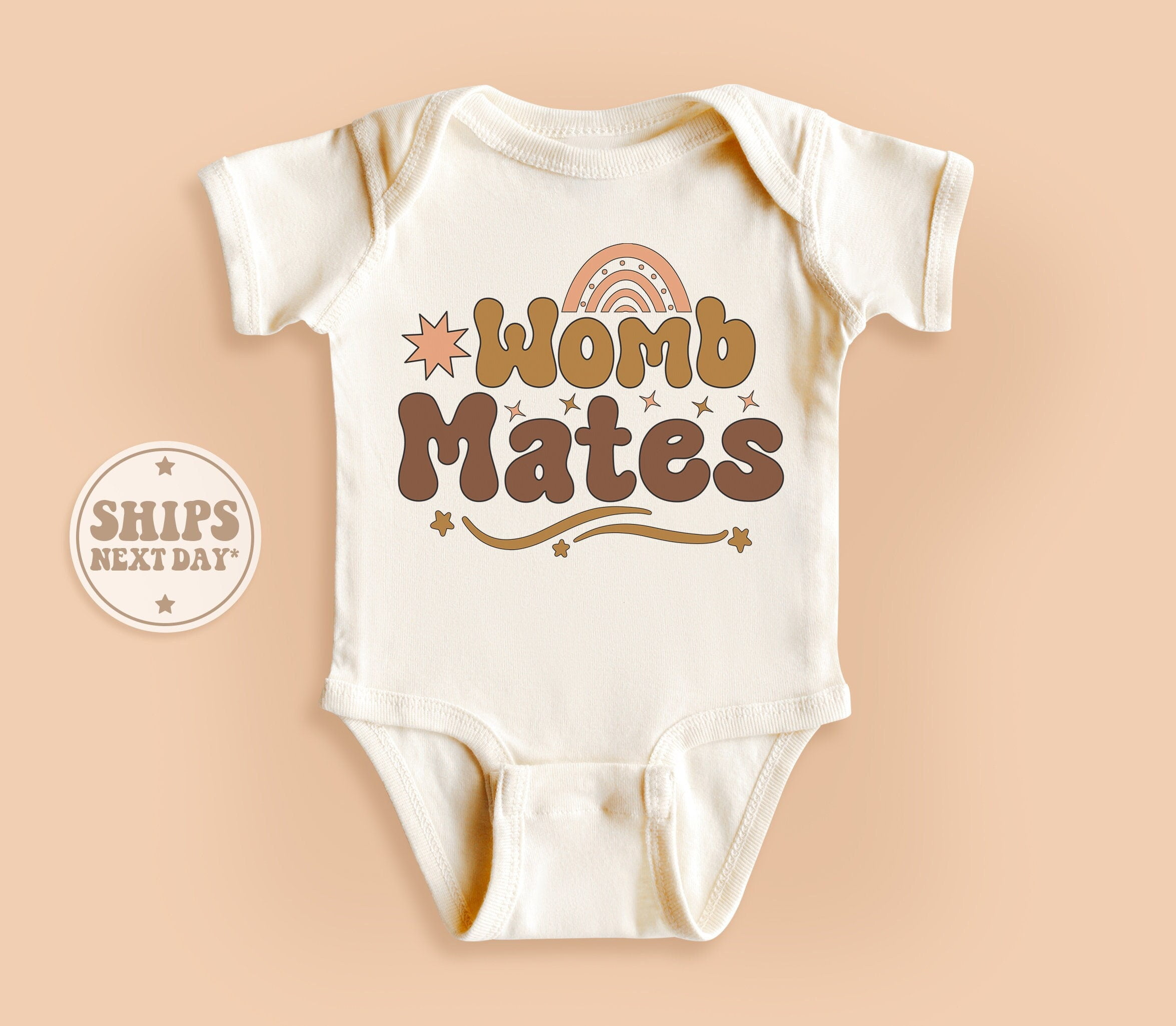 Funny Twin Coffee Mugs - 11Oz "Womb-mates 4 Life" Ceramic Mug Set For Twin Sisters, Brothers, Son, Daughter