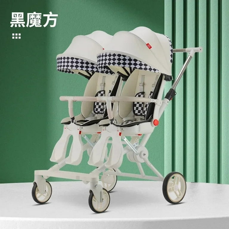 Twin Baby Stroller Lightweight Foldable Sitting and Reclining Twin Rotating Seats Walmart