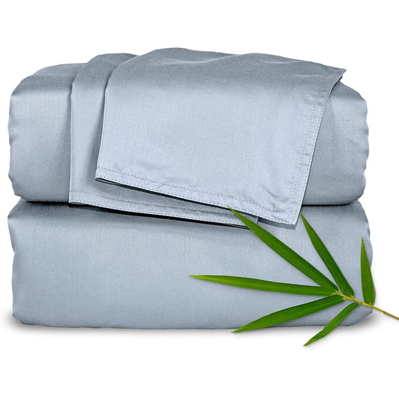 Twin Bamboo Viscose Sheet Set Sterling Blue