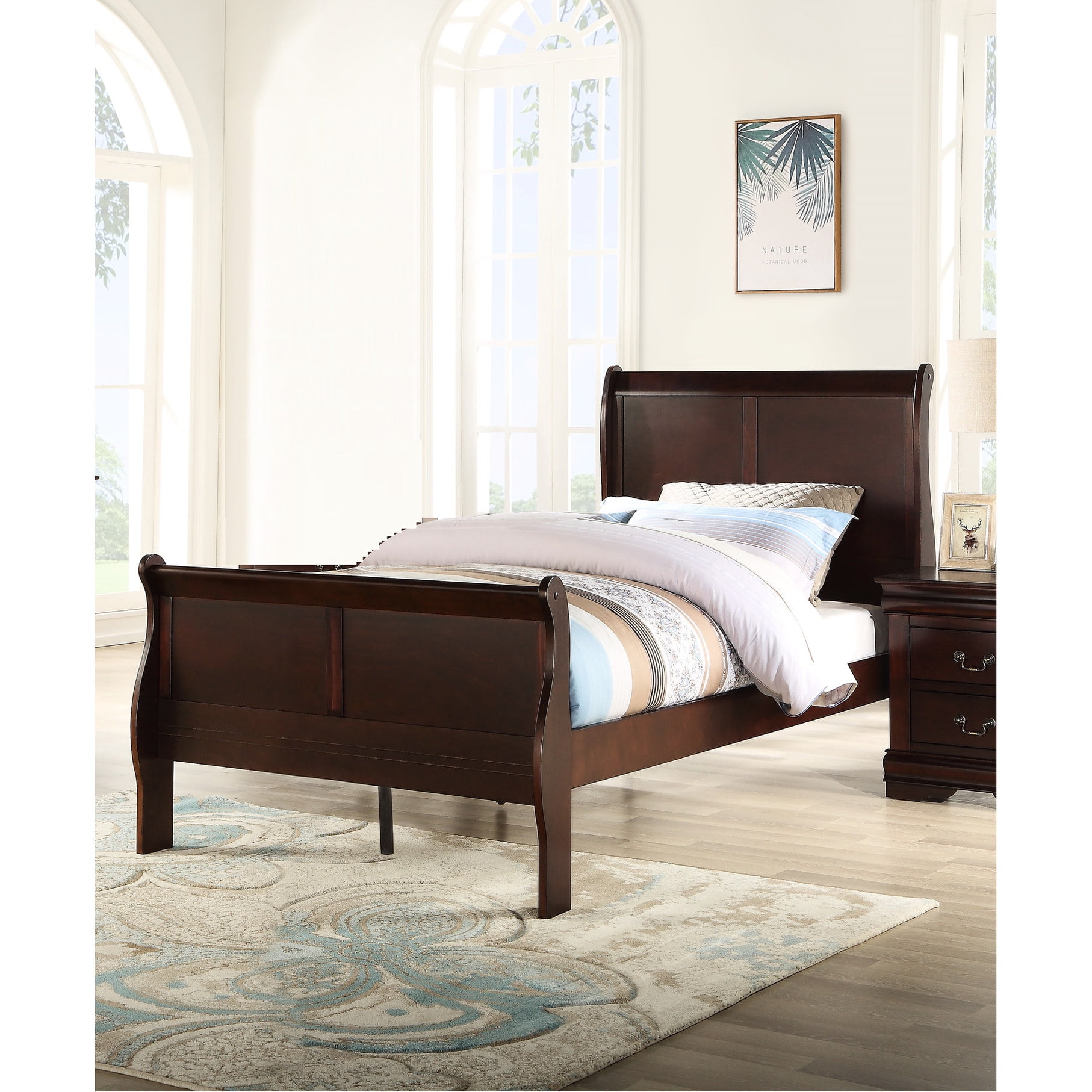 Twin Bed - Comfortable Low - Rise Bed - Bedroom Space - Dovetail ...