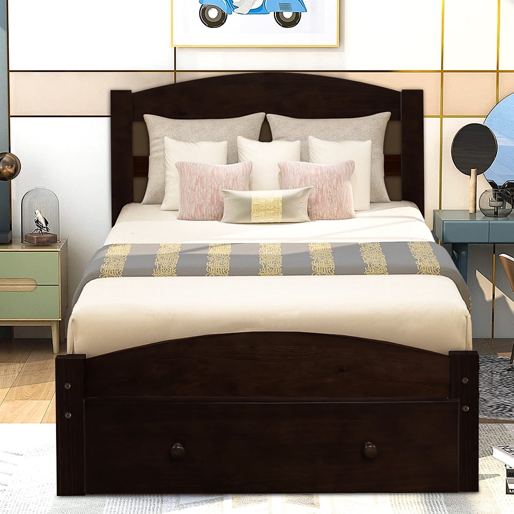 Twin Bed Frame, BTMWAY Modern Wood Twin Platform Bed, Kids Single ...
