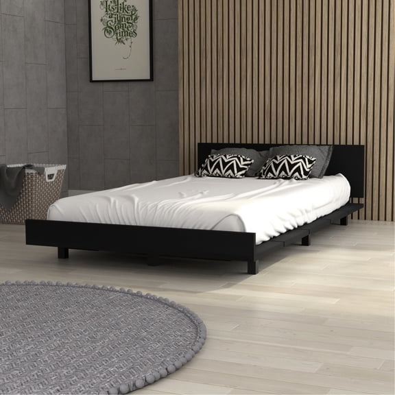 Twin Bed Frame In Black - Adds Elegance To Your Bedroom Decor Modern And Elegant Choice For