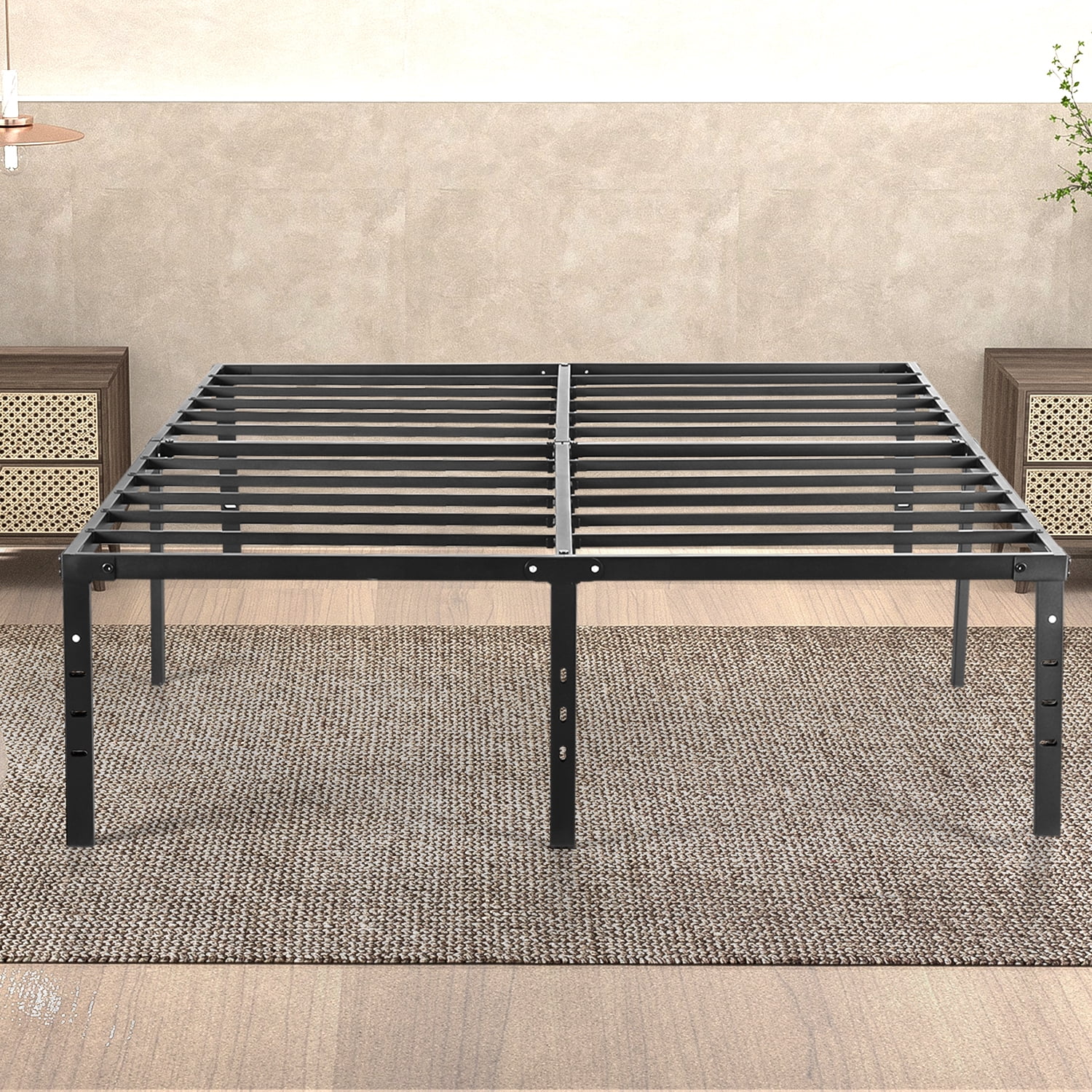 Twin Bed Frame Metal Platform Bed Frames Twin Size with Storage Space