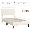 thumbnail image 1 of Twin Bed Frame with Adjustable Headboard, 1 of 8