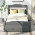 Free Shipping! UHOMEPRO Twin Bed for Kids with Storage Drawer, Upgrade
