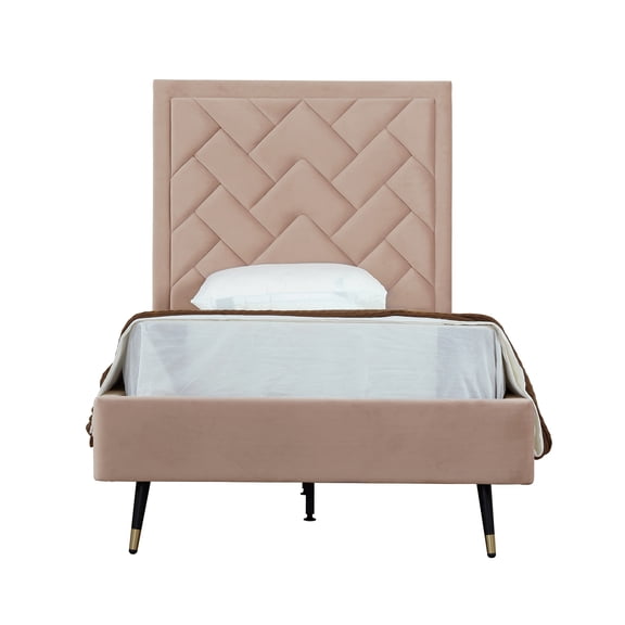 Twin Bed in Nude