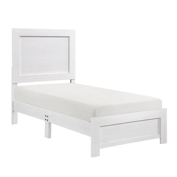 Lexicon Corbin Asian Hardwood Twin bed in White