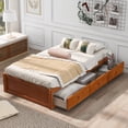 thumbnail image 1 of Twin Bed with Storage Platform Bed with 3 Drawers Captain Bed Frame, 1 of 7