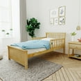thumbnail image 1 of Twin Bed with Two Guard Rails, Natural, 1 of 9