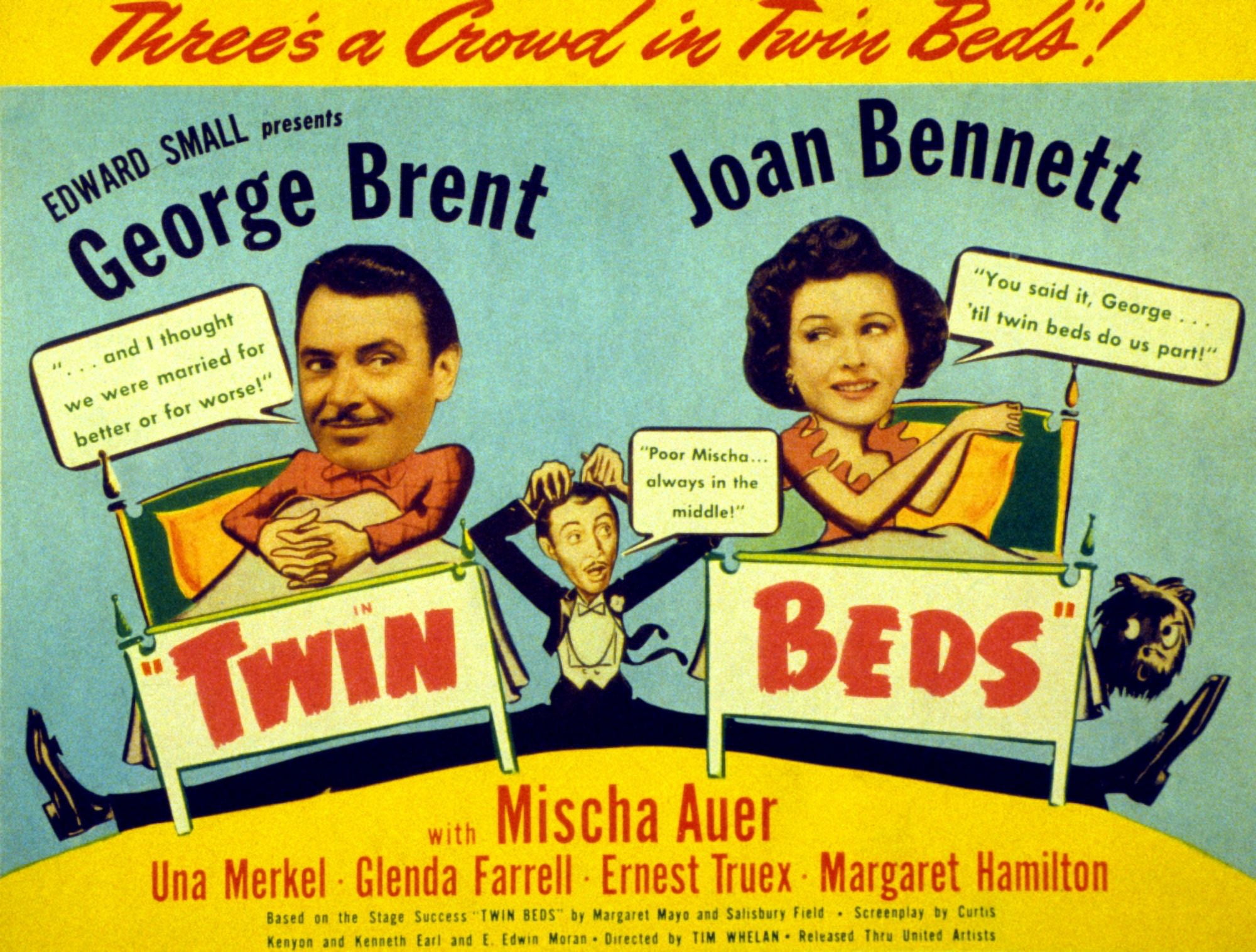 Twin Beds Canvas Art - (28 x 22)