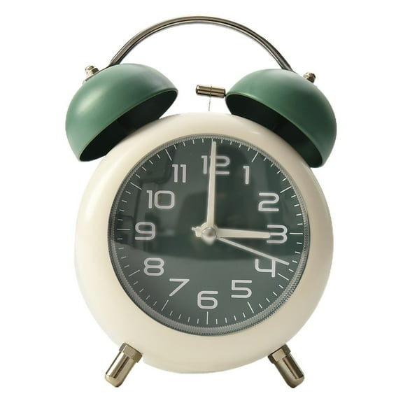 Twin Bell Alarm Clock Accessories Backlight Battery Operated Classic Dormitory Home Metal Replacement High Quality