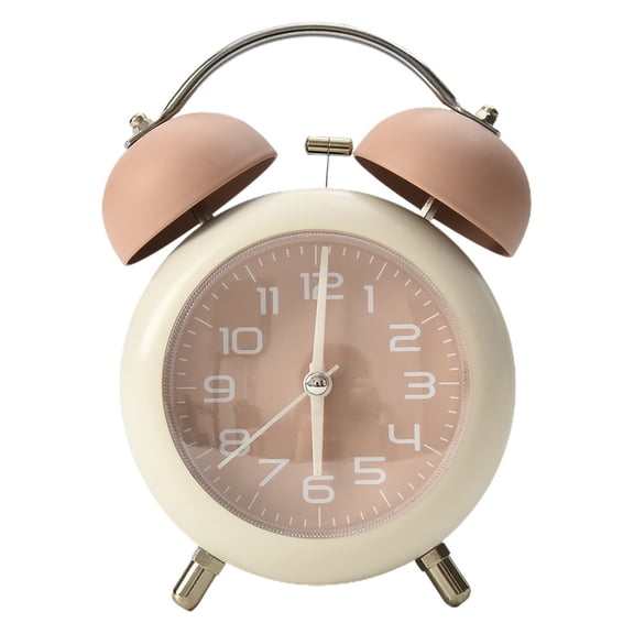 Twin Bell Alarm Clock Accessories Backlight Battery Operated Classic Dormitory Home Metal Replacement High Quality